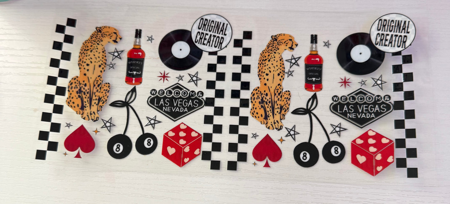 checkered/skulls