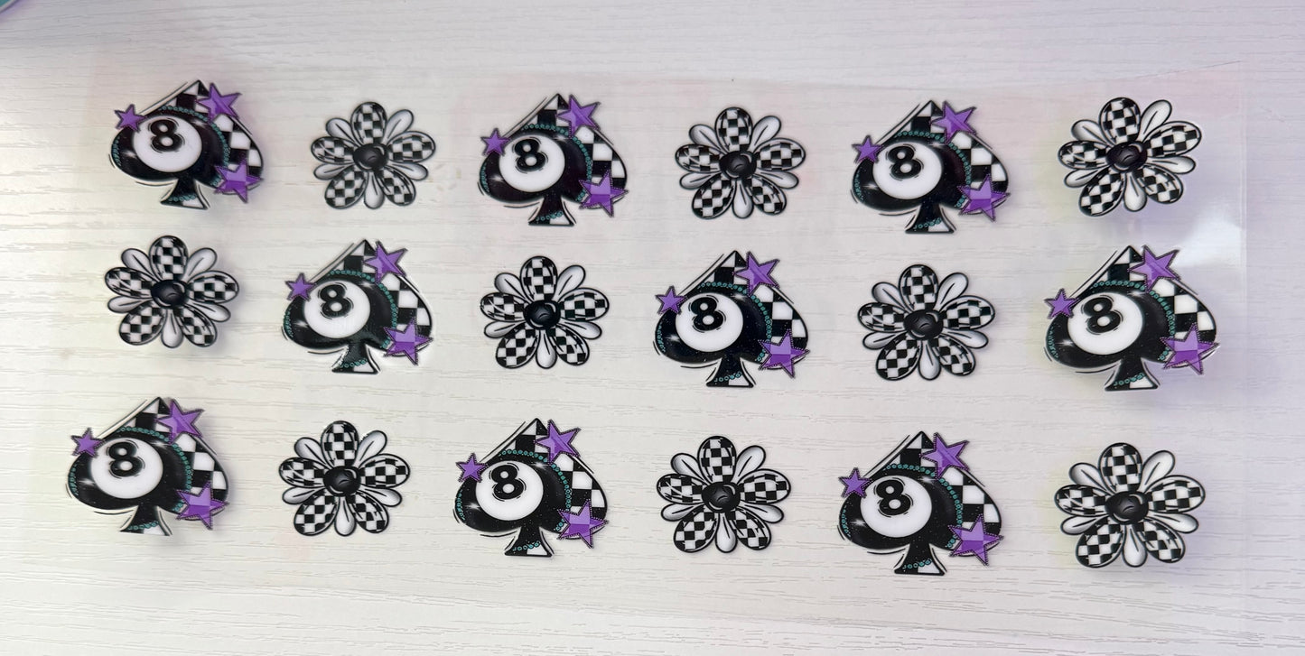checkered/skulls